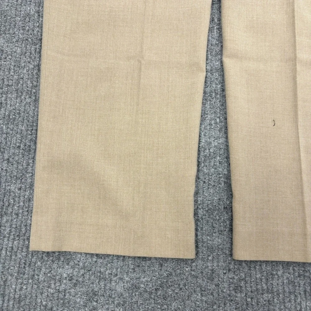 Lauren Ralph Lauren Dress Pants Men 39x30 Tan Polyester Rayon Flat Front Classic